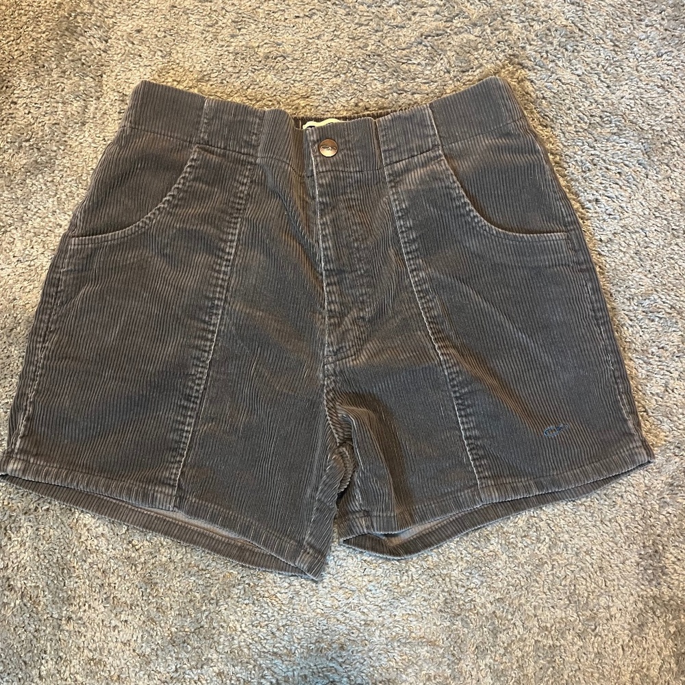 Vintage 70's/80's OP Corduroy Shorts in Plum (Size 32)